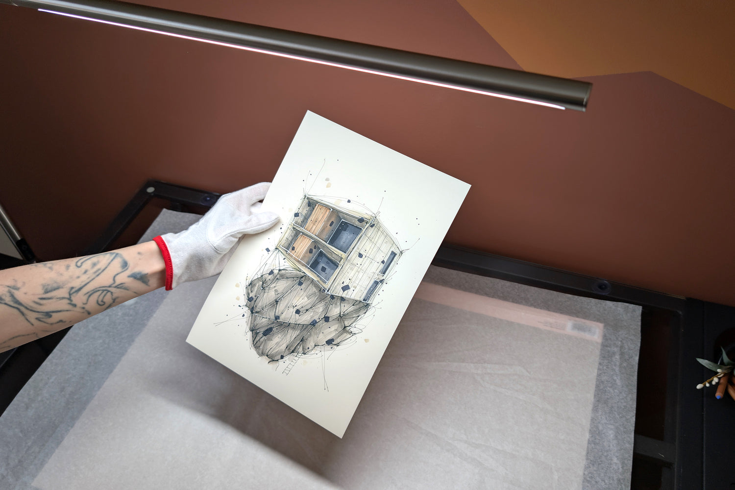 false shelter fine art print quality control