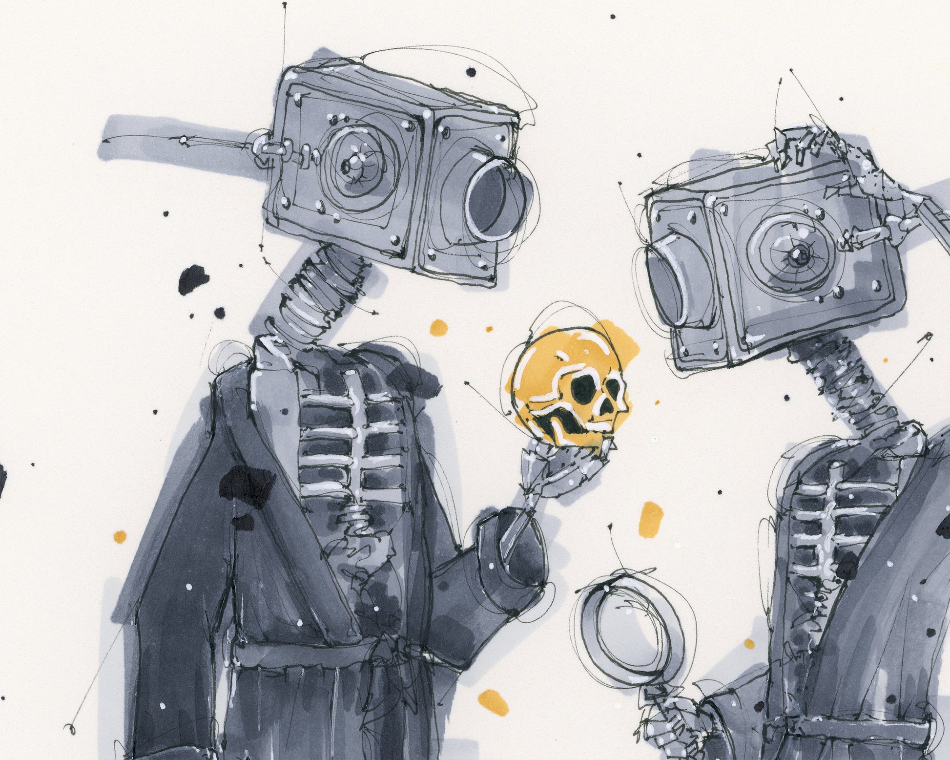 Fascination ink and marker illustration by Selma Isfeld