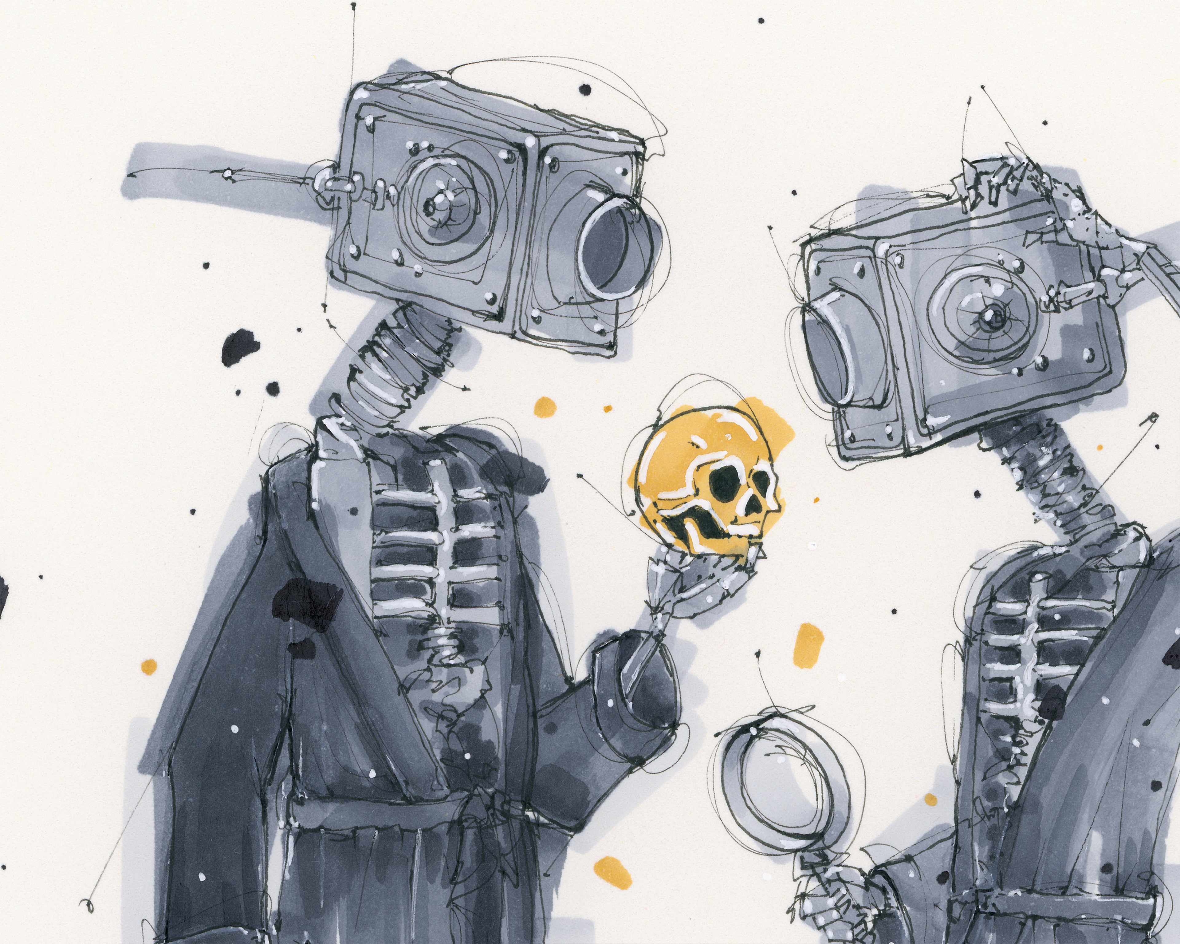 Fascination ink and marker illustration by Selma Isfeld