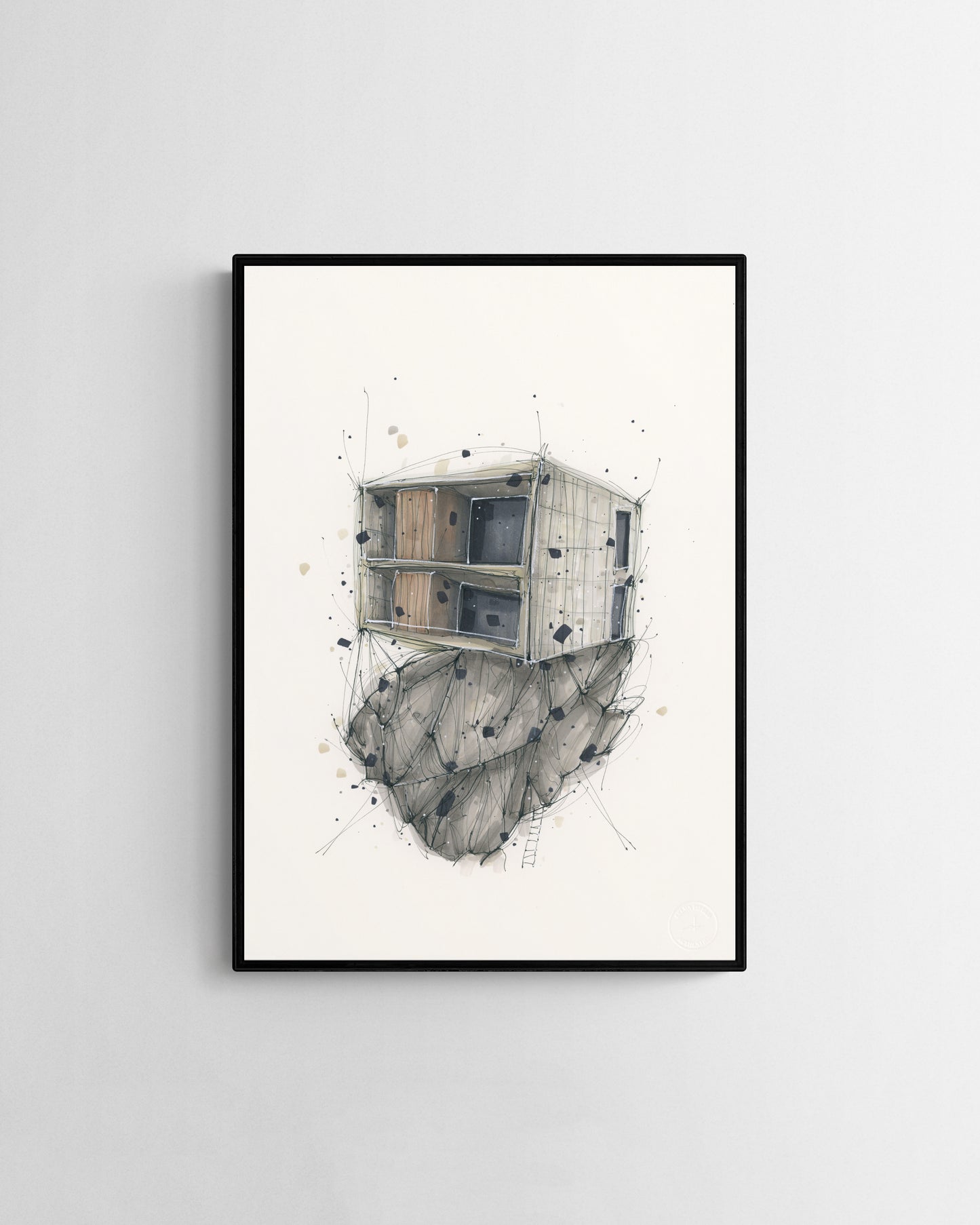 False Shelter embossed fine art by Selma Isfeld