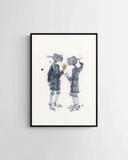 Fascination embossed fine art print by Selma Isfeld