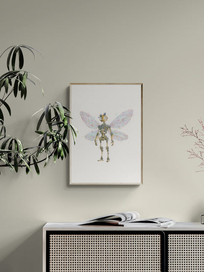 Flutterbot – Giclée-trykk