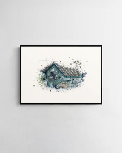 False Shelter – Giclée-trykk