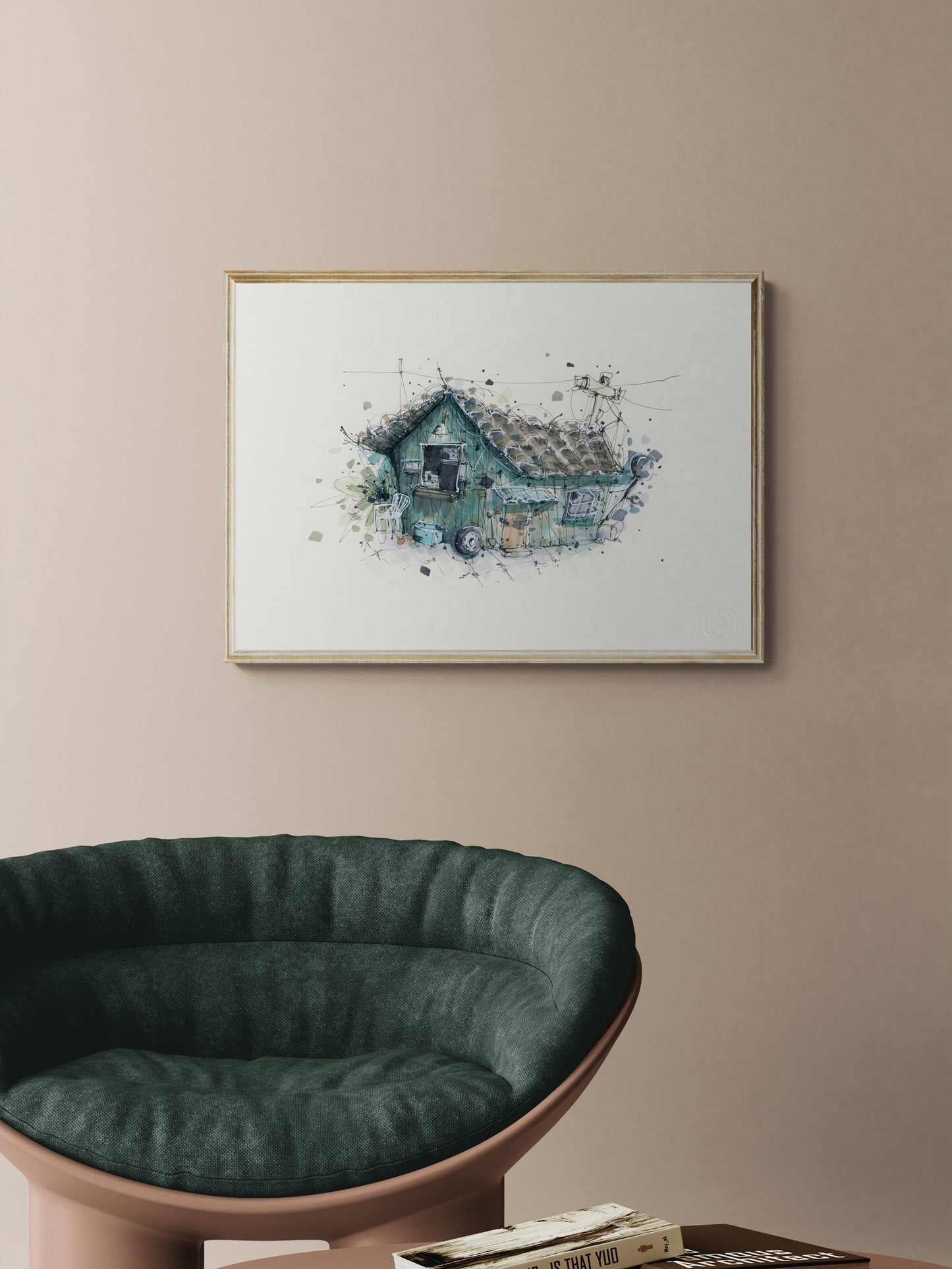 False Shelter – Giclée-trykk