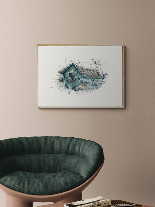 False Shelter – Giclée-trykk