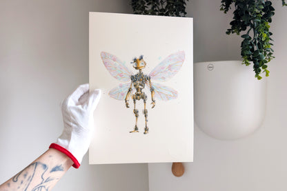 Flutterbot – Giclée-trykk