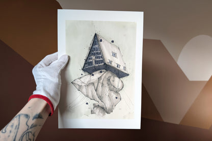 Hollow House A4 limited edition by Selma Isfeld