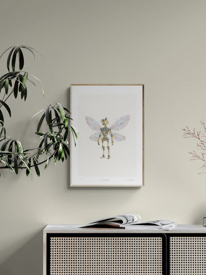 Flutterbot – Limited Edition Giclée-trykk