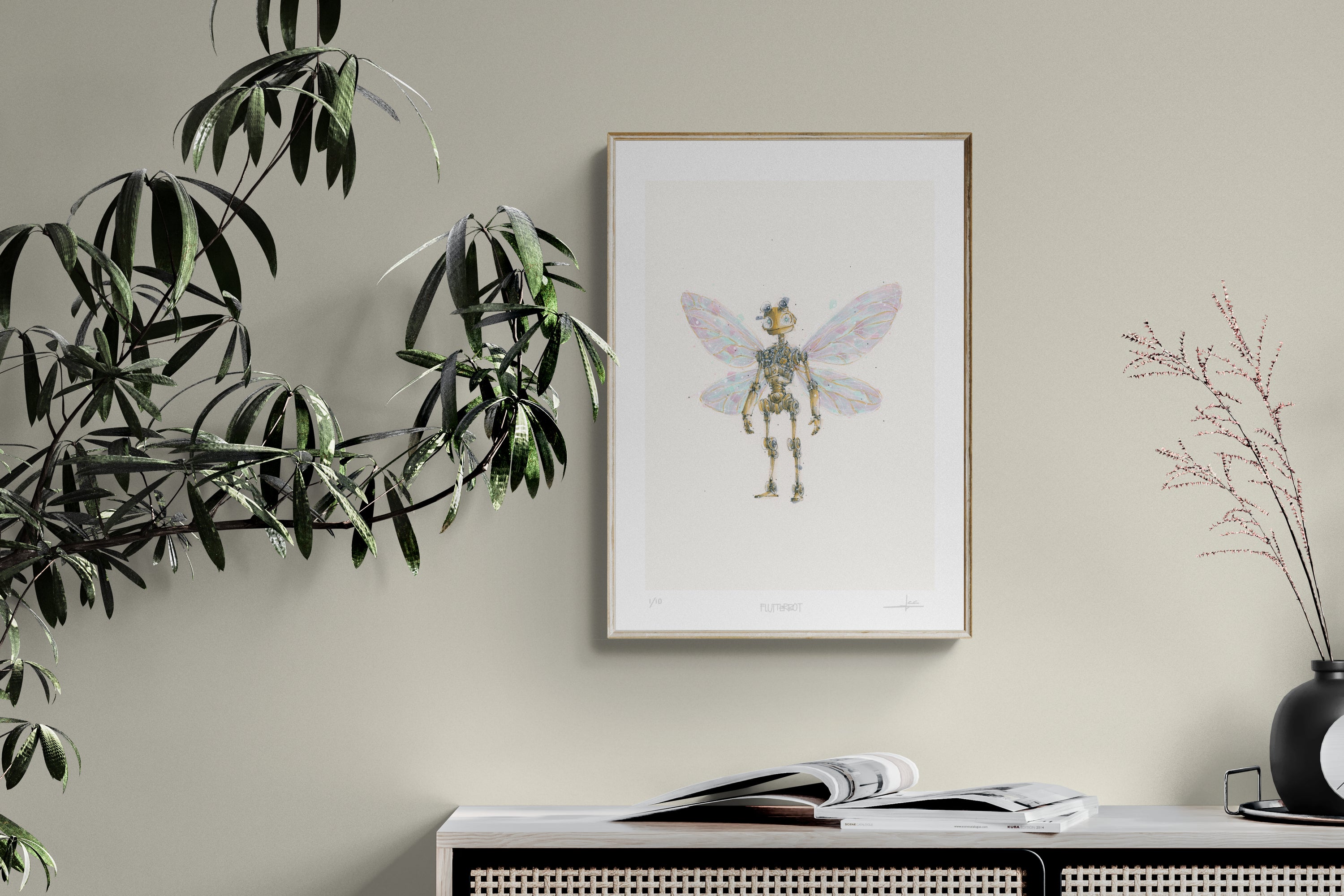 Flutterbot signed limited edition by Selma Isfeld